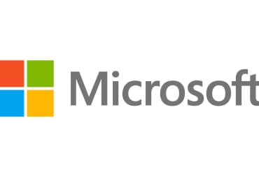 The Microsoft logo against a white background